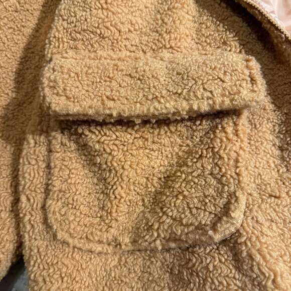 Mark Edwards Studio Women's Tan Teddy casual coat; Size L - Picture 5 of 7